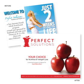 Direct mail marketing piece designed to increase response rates and lead generation